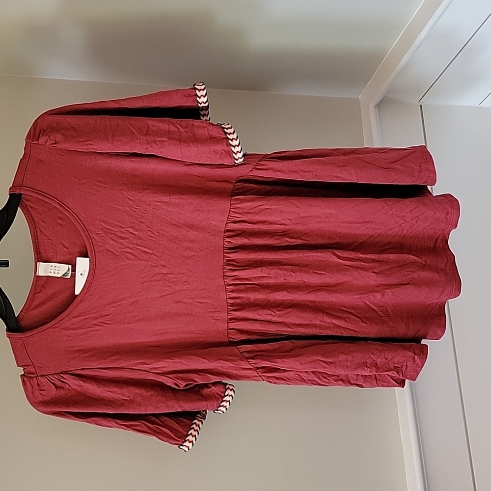 Flamingo baby doll top